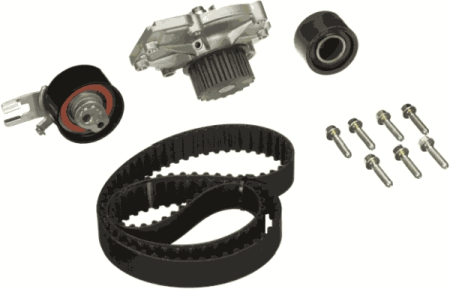 Distributie - Set distributie (curea + intinzator + pompa apa) potrivit VOLVO S80 I, XC90 I 2.9/3.0 06.01-12.06