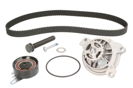 Distributie - Set distributie (curea + intinzator + pompa apa) potrivit VW CALIFORNIA T4 CAMPER, LT 28-35 II, LT 28-46 II, TRANSPORTER T4 2.5D 09.95-07.06