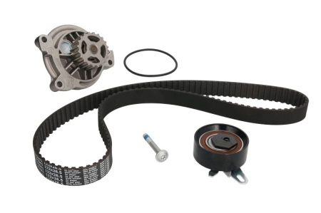Distributie - Set distributie (curea + intinzator + pompa apa) potrivit VW CALIFORNIA T4 CAMPER, TRANSPORTER T4 2.5 09.90-06.03