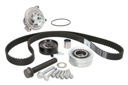 Distributie - Set distributie (curea + intinzator + pompa apa) potrivit VW CRAFTER 30-35, CRAFTER 30-50 2.5D 04.06-05.13