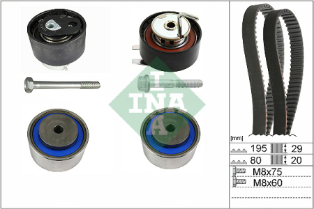Distributie - Set distributie (curea + pinion) potrivit ABARTH 124 SPIDER; JAGUAR XF I, XF SPORTBRAKE; LAND ROVER DISCOVERY IV, RANGE ROVER IV, RANGE ROVER SPORT I 1.4/3.0D/3.0DH 03.09-
