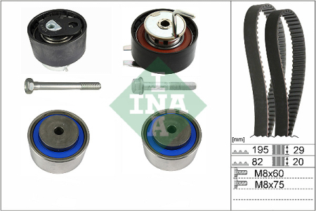 Distributie - Set distributie (curea + pinion) potrivit LAND ROVER DISCOVERY III, DISCOVERY IV, RANGE ROVER SPORT I, RANGE ROVER SPORT II 2.7D/3.0D/3.0DH 07.04-03.22