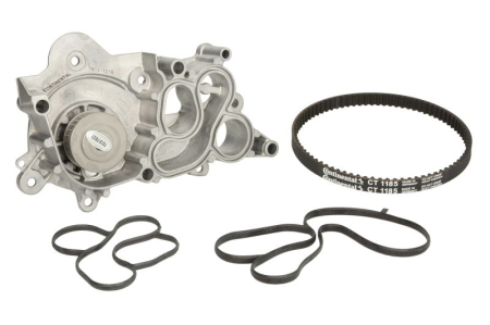 Distributie - Set distributie (curea + pompa apa) potrivit AUDI A1, A1 CITY CARVER, A3, Q2; SEAT ARONA, ATECA, IBIZA IV, IBIZA IV SC, IBIZA IV ST, IBIZA V, LEON, LEON SC, LEON ST 1.0-1.6 08.12-