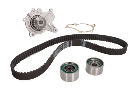 Distributie - Set distributie (curea + pompa apa) potrivit HYUNDAI ACCENT II, ACCENT III, ELANTRA III, GETZ, GRANDEUR, I30, MATRIX, SANTA FÉ I, SANTA FÉ II, SANTA FÉ II/SUV 1.5D-2.2D 04.01-12.15