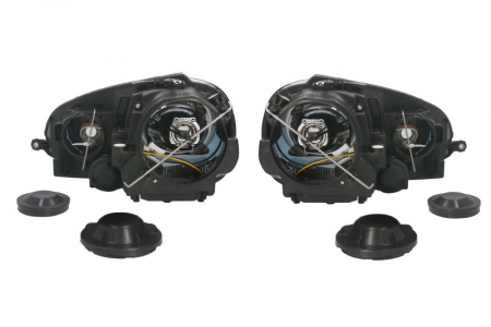 Set faruri stanga/dreapta potrivit VW GOLF V, JETTA III 2003-2010 (H7/H7, electric, cu motoras, set, culoare interior: crom) [1]