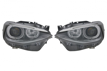 Faruri - Set faruri stanga/dreapta potrivit BMW 1 (F20), 1 (F21) dupa 2011 (H7/H7/LED/PY21W/W21W, set, culoare semnalizator: alb)