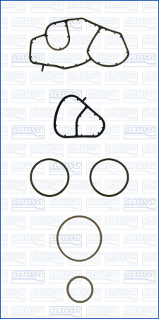 Set garnituri radiator ulei potrivit DS DS 3; VOLVO C30, S40 II, S60 II, S80 II, V40, V50, V60 I, V70 III; CITROEN BERLINGO, BERLINGO MULTISPACE, BERLINGO/MINIVAN, C1, C2 1.4D/1.5D/1.6D dupa 2001 [1]