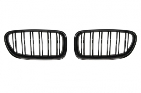 Set grile radiator model pachet M, negru lucios potrivit BMW Seria 5 F10, 5 F11 1.6-4.4 2009-2017 [0]