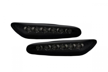 Semnalizator - Set lumini semnalizare stanga/dreapta (fumuriu, LED) potrivit BMW 1 (E82), 1 (E87), 1 (E88), 3 (E90), 3 (E91), 3 (E92), 3 (E93), 5 (E60), 5 (E61), X1 (E84), X3 (E83) 1.6-5.0 12.01-06.15
