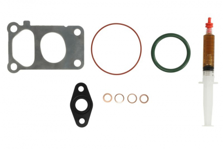 Set montaj esapament - Set montaj turbocompresor (cu garnituri) potrivit BMW 5 (E60), 5 (E61) 3.0D 09.04-12.10