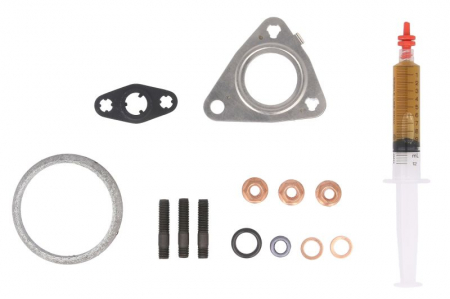 Set montaj esapament - Set montaj turbocompresor (cu garnituri) potrivit MERCEDES E (W211), GL (X164), M (W164) 4.0D 01.06-08.12