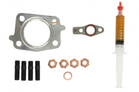 Set montaj esapament - Set montaj turbocompresor (cu garnituri) potrivit MITSUBISHI L200, PAJERO III, PAJERO SPORT I 2.5D 11.98-