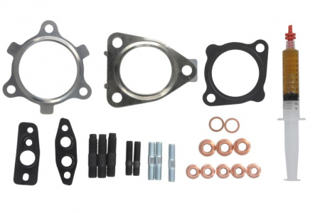 Set montaj esapament - Set montaj turbocompresor (cu garnituri) potrivit TOYOTA FORTUNER, HILUX, HILUX VII, LAND CRUISER, LAND CRUISER 90, LAND CRUISER PRADO 3.0D 02.00-