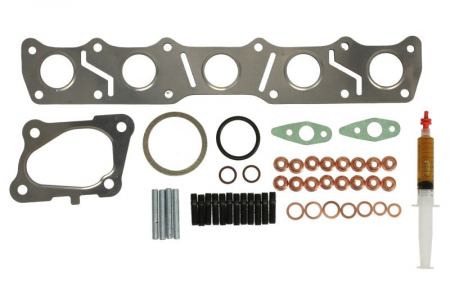 Set montaj esapament - Set montaj turbocompresor (cu garnituri) potrivit VOLVO S60 II, S80 II, V60 I, V70 III, V70 III/KOMBI, XC60 I, XC70 II 2.4D/2.4DH 08.07-07.18
