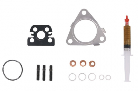 Set montaj esapament - Set montaj turbocompresor (cu garnituri) potrivit VW TOUAREG 5.0D 10.02-05.10