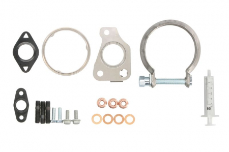 Set montaj esapament - Set montaj turbocompresor potrivit ALFA ROMEO MITO; FIAT DOBLO, DOBLO CARGO, FIORINO/MINIVAN, PUNTO, PUNTO EVO, QUBO; LANCIA MUSA; OPEL ASTRA J, COMBO TOUR, COMBO/MINIVAN, CORSA D 1.3D 03.09-