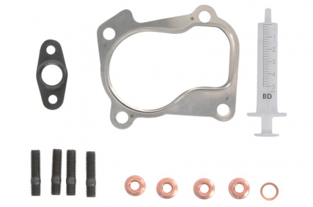 Set montaj esapament - Set montaj turbocompresor potrivit AUDI 80 B4, A4 B5, A6 C4, CABRIOLET B3; SEAT CORDOBA, IBIZA II, TOLEDO I; VW GOLF III, GOLF IV, PASSAT B3/B4, PASSAT B5, VENTO 1.9D 03.91-05.04