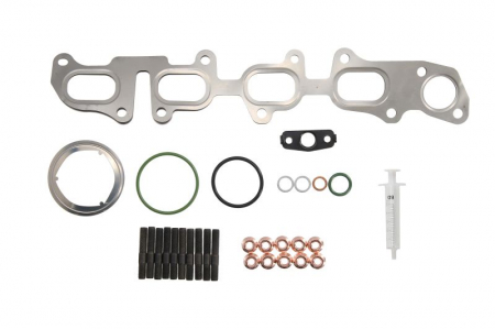 Set montaj esapament - Set montaj turbocompresor potrivit AUDI A1, A3, Q2, Q3; SEAT ALHAMBRA, ARONA, ATECA, IBIZA V, LEON, LEON SC, LEON ST, TARRACO, TOLEDO IV; SKODA KAMIQ, KAROQ 1.6D/2.0D 11.09-
