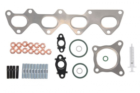 Set montaj esapament - Set montaj turbocompresor potrivit AUDI A1, A3; SEAT ALTEA, ALTEA XL, LEON, TOLEDO III, TOLEDO IV; SKODA OCTAVIA II, RAPID, SUPERB II, YETI; VW EOS, GOLF PLUS V, GOLF V 1.4 05.07-