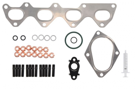 Set montaj esapament - Set montaj turbocompresor potrivit AUDI A1; SEAT ALHAMBRA, IBIZA IV, IBIZA IV SC, IBIZA IV ST; SKODA FABIA II; VW BEETLE, CC B7, EOS, GOLF PLUS V, GOLF V, GOLF VI 1.4/1.4CNG 11.05-