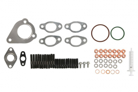 Set montaj esapament - Set montaj turbocompresor potrivit AUDI A3; FORD GALAXY I; SEAT ALHAMBRA, CORDOBA, CORDOBA VARIO, IBIZA II, IBIZA III, INCA, LEON, TOLEDO II; SKODA FABIA I, FABIA II, OCTAVIA I 1.9D 08.96-