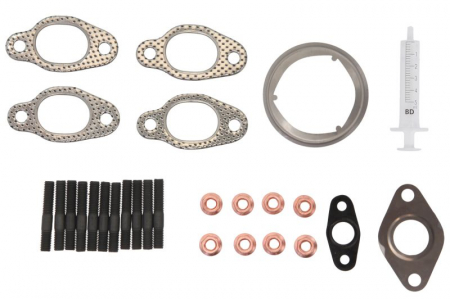 Set montaj esapament - Set montaj turbocompresor potrivit AUDI A3; SEAT ALTEA, ALTEA XL, LEON, TOLEDO III; SKODA OCTAVIA II, SUPERB II; VW GOLF PLUS V, GOLF V, JETTA III, MULTIVAN T5 1.9D 02.03-