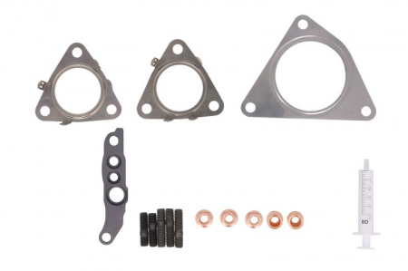 Set montaj esapament - Set montaj turbocompresor potrivit AUDI A4 ALLROAD B8, A4 B8, A5, A6 ALLROAD C7, A6 C7, A7, A8 D4, Q5, Q7; PORSCHE CAYENNE, MACAN, PANAMERA; VW TOUAREG 3.0D 11.07-