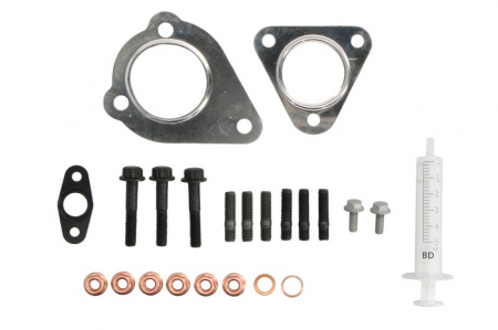 Set montaj esapament - Set montaj turbocompresor potrivit AUDI A4 B5, A4 B6, A4 B7, A6 C5, A6 C6; FORD GALAXY I; SEAT ALHAMBRA, CORDOBA, CORDOBA VARIO, IBIZA II, INCA, TOLEDO I; SKODA SUPERB I 1.9D/2.0D 01.95-08.11