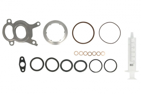 Set montaj esapament - Set montaj turbocompresor potrivit BMW 1 (F20), 1 (F21), 2 (F22, F87), 3 (F30, F80), 3 (F31), 3 GRAN TURISMO (F34), 4 (F32, F82), 4 (F33, F83), 5 (F10), 5 (F11), X1 (E84), X5 (F15, F85) 2.0D 10.09-