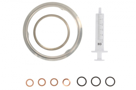Set montaj esapament - Set montaj turbocompresor potrivit BMW 3 (E90), 3 (E91), 3 (E92), 3 (E93), 5 (E60), 5 (E61), 7 (E65, E66, E67), X3 (E83), X5 (E70), X6 (E71, E72) 3.0D 09.02-12.13