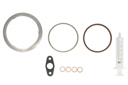 Set montaj esapament - Set montaj turbocompresor potrivit BMW 3 (E90), 3 (E91), 3 (E92), 3 (E93), 5 (F10), 5 (F11), 5 GRAN TURISMO (F07), 7 (F01, F02, F03, F04), X4 (F26), X5 (E70), X5 (F15, F85) 3.0D 02.08-07.19