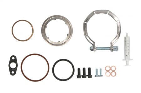 Set montaj esapament - Set montaj turbocompresor potrivit BMW 3 (E90), 3 (E91), 3 (E92), 3 (E93), 5 (F10), 5 (F11), X3 (F25) 2.0D 12.04-08.17