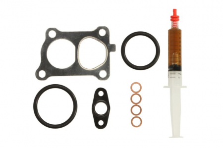 Set montaj esapament - Set montaj turbocompresor potrivit BMW 5 (E60), 5 (E61) 3.0D 09.04-12.10