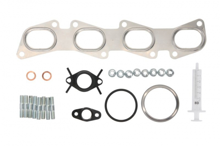 Set montaj esapament - Set montaj turbocompresor potrivit CADILLAC BLS; OPEL ASTRA H, ASTRA H GTC, ASTRA H/KOMBI, SIGNUM, VECTRA C, VECTRA C GTS, ZAFIRA B, ZAFIRA B/MINIVAN; SAAB 9-3 1.9D 04.04-