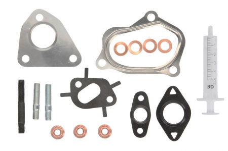Set montaj esapament - Set montaj turbocompresor potrivit CHEVROLET AVEO; FIAT 500, 500 C, GRANDE PUNTO, PANDA, PANDA/HATCHBACK, PUNTO EVO; FORD KA; LANCIA YPSILON; OPEL AGILA, COMBO TOUR 1.3D 09.03-