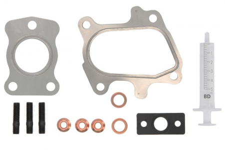 Set montaj esapament - Set montaj turbocompresor potrivit CITROEN BERLINGO, BERLINGO/MINIVAN, C4 I, C5 I, XANTIA, XSARA, XSARA PICASSO, XSARA/HATCHBACK; PEUGEOT 206, 306, 307, 406, 607 2.0D 06.98-03.12