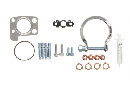 Set montaj esapament - Set montaj turbocompresor potrivit CITROEN BERLINGO/MINIVAN, C3 II, C3 PICASSO, C4 II, C-ELYSEE, DS3, JUMPY II; FORD B-MAX, C-MAX II, FIESTA VI, FOCUS III, GRAND C-MAX 1.4D/1.5D/1.6D 01.07-