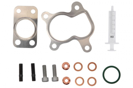 Set montaj esapament - Set montaj turbocompresor potrivit CITROEN C1, C2, C3 I, C3 II, C3 PLURIEL, NEMO, NEMO/MINIVAN, XSARA; FORD FIESTA, FIESTA V, FIESTA VI, FUSION; MAZDA 2; PEUGEOT 1007 1.4D 09.01-