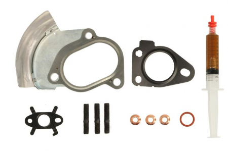 Set montaj esapament - Set montaj turbocompresor potrivit DACIA DOKKER, DOKKER EXPRESS/MINIVAN, DUSTER, DUSTER/SUV, LOGAN, LOGAN EXPRESS, LOGAN II, LOGAN MCV, LOGAN MCV II, SANDERO; NISSAN MICRA III, NOTE 1.5D 06.05-