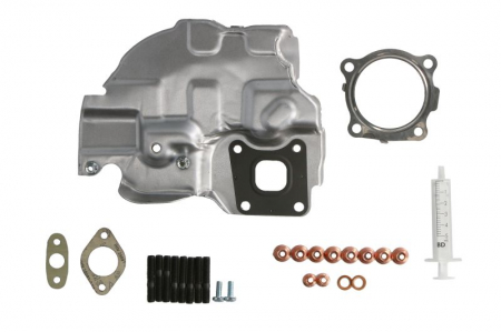 Set montaj esapament - Set montaj turbocompresor potrivit FORD B-MAX, C-MAX II, FIESTA VI, FIESTA VII, FOCUS III, FOCUS III/KOMBI, GRAND C-MAX, TOURNEO CONNECT V408 NADWOZIE WIELKO, TOURNEO COURIER B460 1.0 02.12-