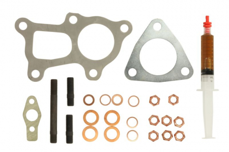 Set montaj esapament - Set montaj turbocompresor potrivit HYUNDAI GALLOPER II, H-1, H-1 / STAREX, H100, TERRACAN; KIA K2500, PREGIO; MITSUBISHI L200, PAJERO II 2.5D 12.90-