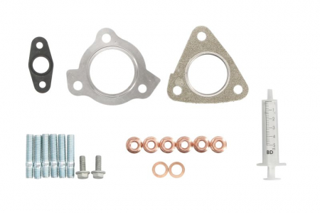 Set montaj esapament - Set montaj turbocompresor potrivit HYUNDAI GRANDEUR, SANTA FÉ II 2.2D 03.06-12.12