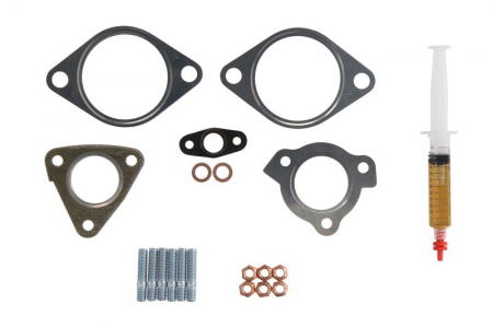 Set montaj esapament - Set montaj turbocompresor potrivit HYUNDAI GRANDEUR, SANTA FÉ II; KIA PRO CEE'D 2.0D/2.2D 03.06-12.12