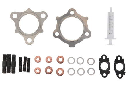 Set montaj esapament - Set montaj turbocompresor potrivit LEXUS IS II; TOYOTA AURIS, AVENSIS, COROLLA, COROLLA VERSO, RAV 4 III, RAV 4 IV, VERSO 2.0D/2.2D 07.05-