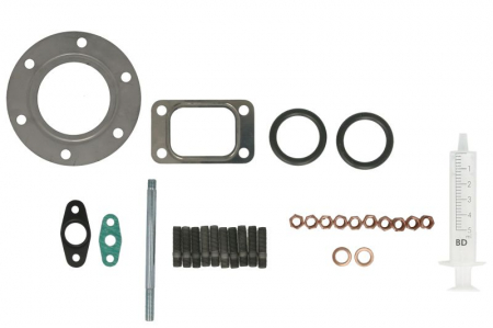 Set montaj esapament - Set montaj turbocompresor potrivit MERCEDES ACTROS, ACTROS MP2 / MP3, TOURISMO (O 350), TRAVEGO (O 580); NEOPLAN SKYLINER, STARLINER; SETRA 400; WIRTGEN WR 11.9D/15.9D