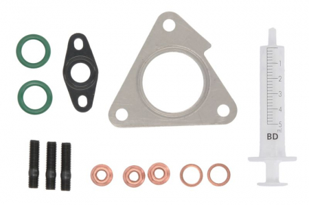 Set montaj esapament - Set montaj turbocompresor potrivit MERCEDES C T-MODEL (S202), C (W202), E T-MODEL (S210), E (VF210), E (W210), G (W461), G (W463), S (W140), SPRINTER 2-T (B901, B902) 2.5D/2.9D/3.0D 02.95-
