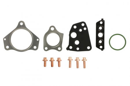 Set montaj esapament - Set montaj turbocompresor potrivit MERCEDES C T-MODEL (S203), C (W203), CLK (A209), CLK (C209), CLS (C219), E T-MODEL (S211), E (W211), G (W463), GL (X164), M (W164) 3.0D 01.05-