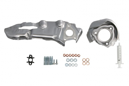 Set montaj esapament - Set montaj turbocompresor potrivit NISSAN QASHQAI I, QASHQAI II, X-TRAIL III; RENAULT FLUENCE, GRAND SCENIC III, MEGANE, MEGANE III, SCENIC III 1.6D 04.11-