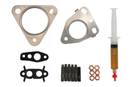 Set montaj esapament - Set montaj turbocompresor potrivit NISSAN QASHQAI I, X-TRAIL II; RENAULT ESPACE IV, LAGUNA, LAGUNA III, MEGANE II, VEL SATIS 2.0D 08.05-