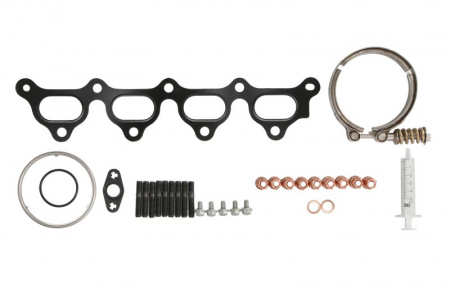 Set montaj esapament - Set montaj turbocompresor potrivit OPEL ASTRA H, ASTRA H GTC, CORSA D, MERIVA A 1.6 09.05-08.14